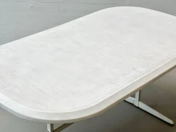 Ovaler Klappbarer Gartentisch von Mazuvo & SM France, 1990er