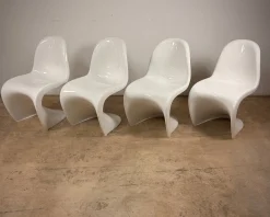 Panton Stühle von Verner Panton für Bayer, 4er Set