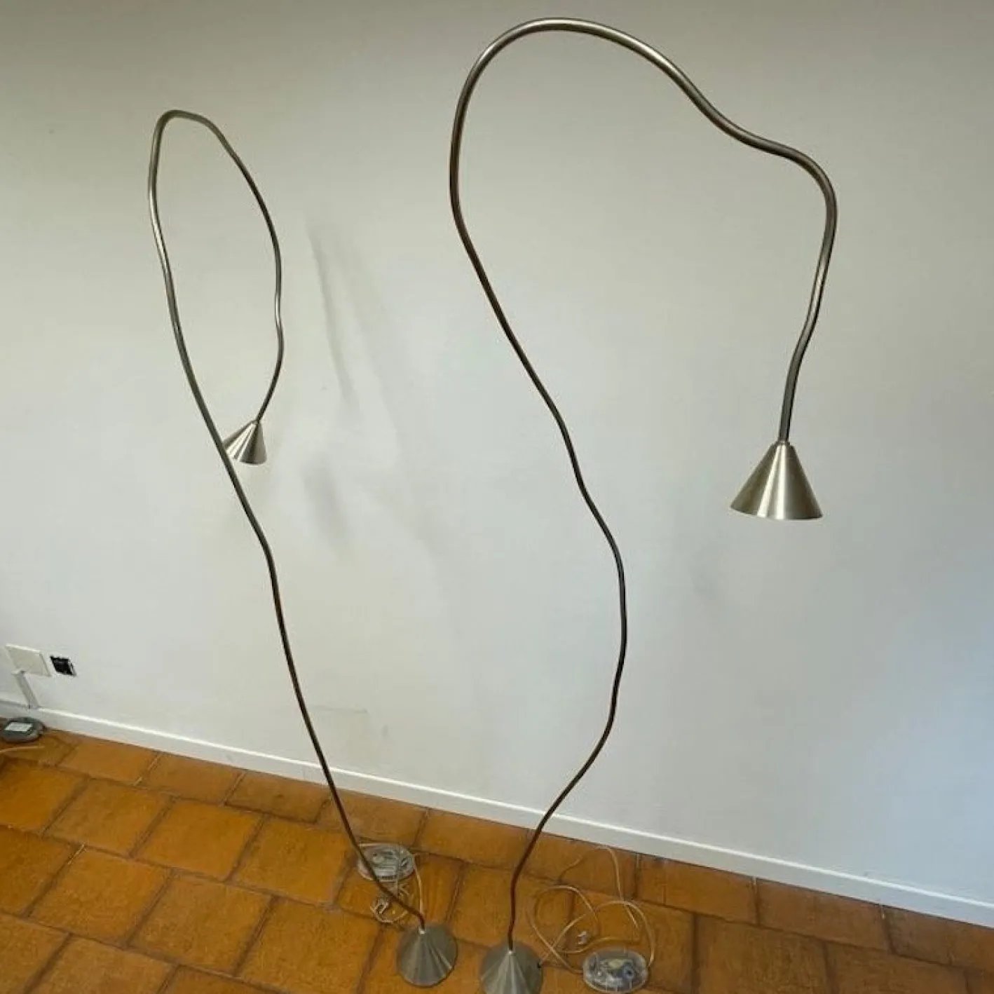 Papiro Stehlampen von Sergio Calatroni für Pallucco, 1989