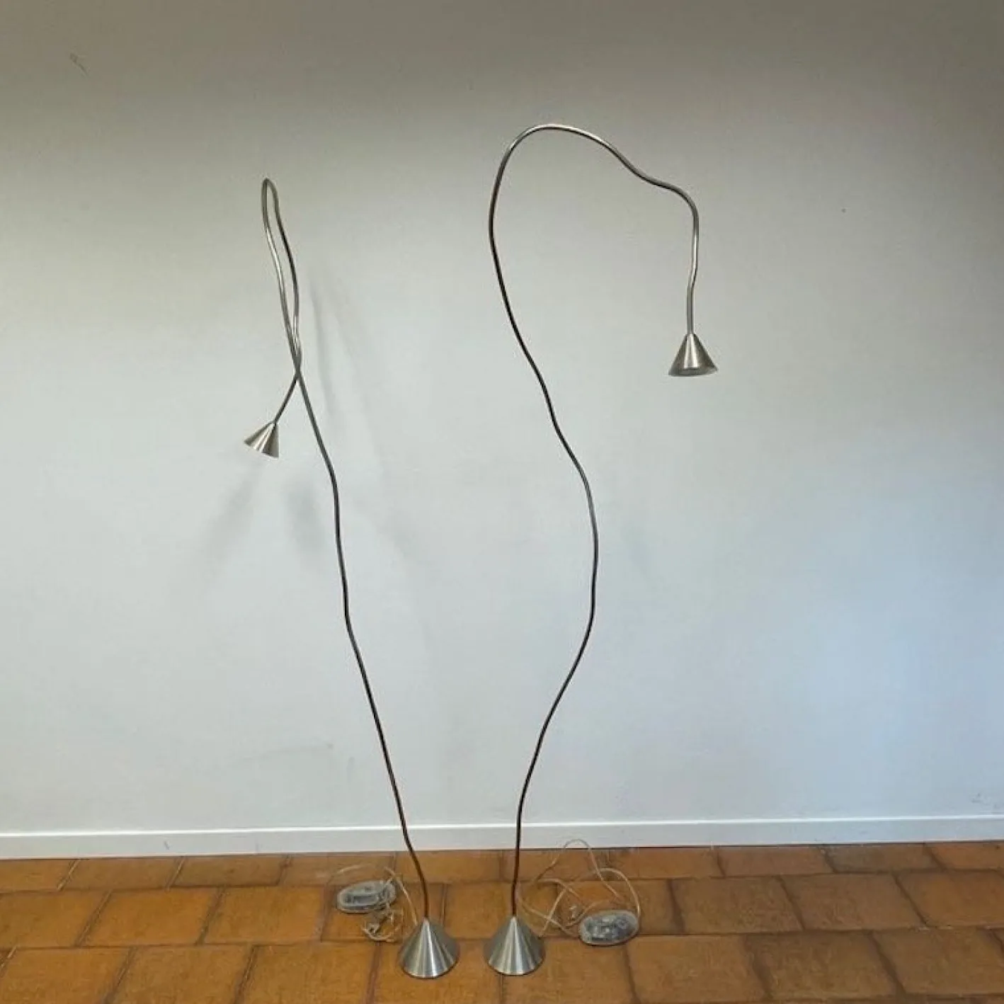 Papiro Stehlampen von Sergio Calatroni für Pallucco, 1989