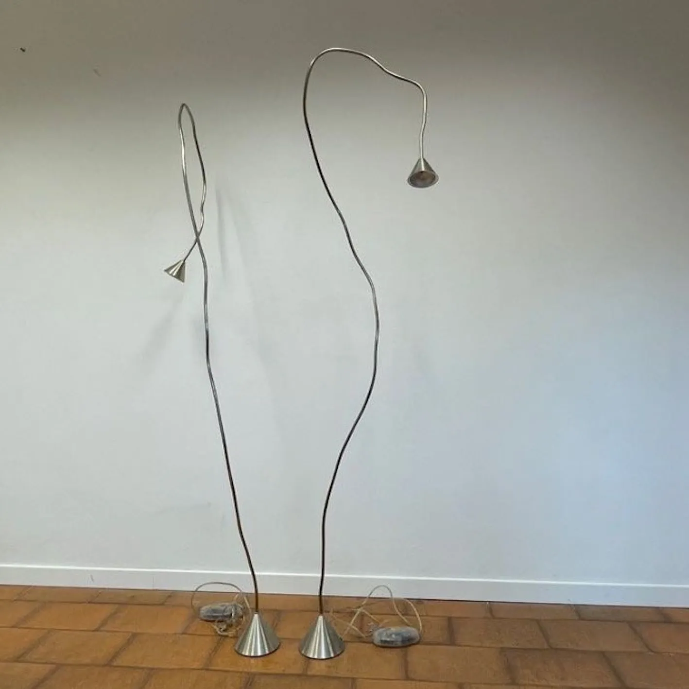 Papiro Stehlampen von Sergio Calatroni für Pallucco, 1989