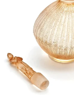 Parfümflasche aus Glas mit Rosen von René Lalique für Dorsay, 1914