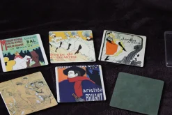 Paris Deko Untersetzer, 1970er, 6 . Set
