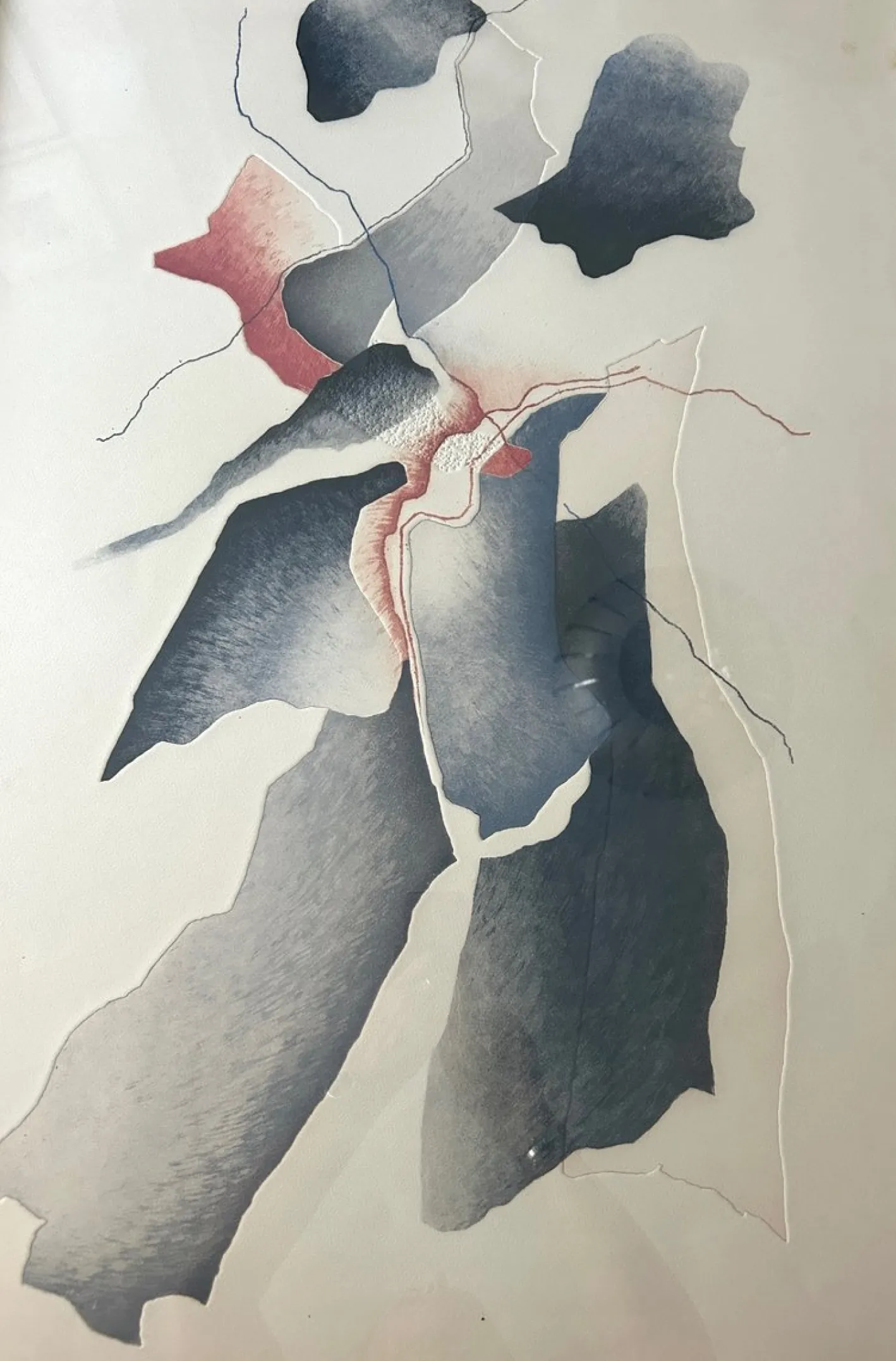 Patrick Jannin Oms, Abstract Composition, 1980er, Radierung