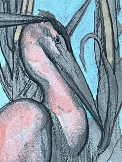Paul Jouve, Die zwei Reiher, 20. Jahrhundert, Mixed Media