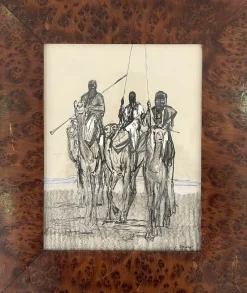Paul Jouve, Méharistes on Dromedaries, 1931, Tinte & Papier