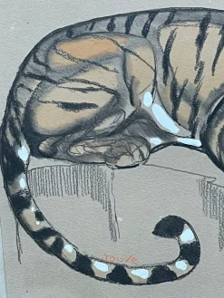 Paul Jouve, Tiger, 1920, Bleistift & Farbe
