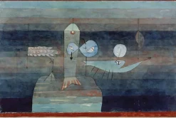 Paul Klee, Good Fishing Spot, Archivaler Pigmentdruck, gerahmt