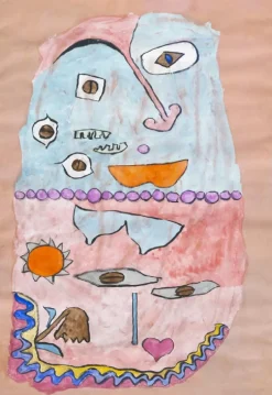 Paul Klee, Oben und Unten, Archivaler Pigmentdruck, Gerahmt