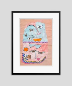 Paul Klee, Oben und Unten, Archivaler Pigmentdruck, Gerahmt