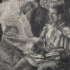 Paul Renouard, Actors at Rest, 1893, Original Radierung