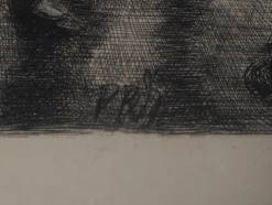 Paul Renouard, Actors at Rest, 1893, Original Radierung