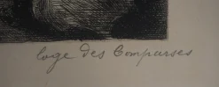 Paul Renouard, Actors at Rest, 1893, Original Radierung