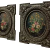 Pedro Valls, Blumenstillleben, Ölgemälde, Gerahmt, 2er Set