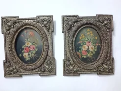 Pedro Valls, Blumenstillleben, Ölgemälde, Gerahmt, 2er Set