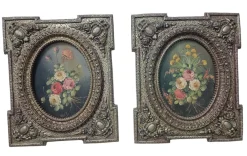 Pedro Valls, Blumenstillleben, Ölgemälde, Gerahmt, 2er Set