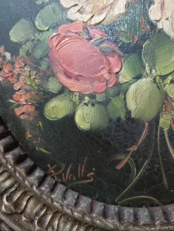 Pedro Valls, Blumenstillleben, Ölgemälde, Gerahmt, 2er Set