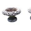 Pflanzgefäße aus Stein mit dekorativen Gesichtern, 1950er, 2er Set