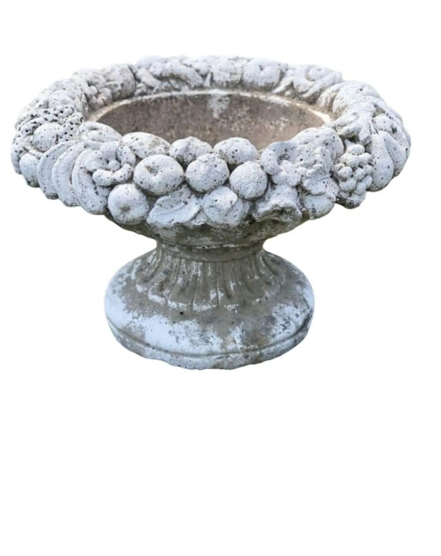 Pflanzgefäße aus Stein mit dekorativen Gesichtern, 1950er, 2er Set