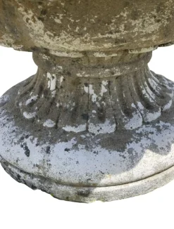 Pflanzgefäße aus Stein mit dekorativen Gesichtern, 1950er, 2er Set