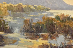 P. Genet, Landschaft, Frühes 20. Jh., Öl auf Leinwand, Gerahmt