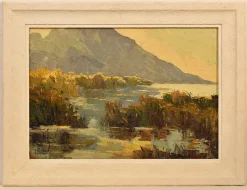 P. Genet, Landschaft, Frühes 20. Jh., Öl auf Leinwand, Gerahmt