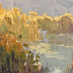P. Genet, Landschaft, Frühes 20. Jh., Öl auf Leinwand, Gerahmt