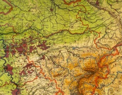 Physische Karten von Nordrhein-Westfalen NRW
