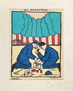 Pierre Abadie-Landel, The Joys of the Hairy, Holzschnitt, 1917