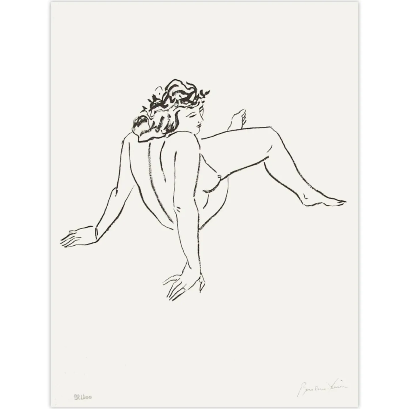 Pierre Boncompain, Nude IX, 1990, Lithographie