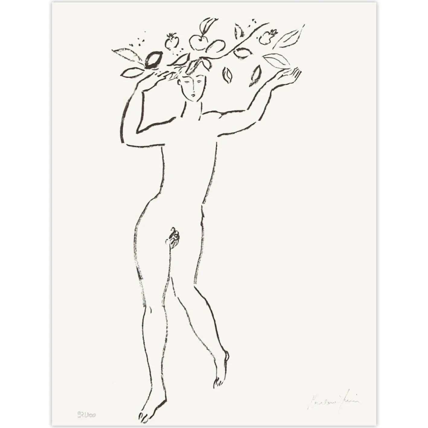 Pierre Boncompain, Nude Nu V, 1990, Lithographie