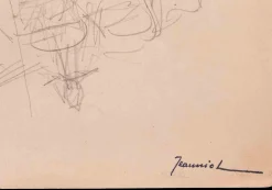 Pierre Georges Jeanniot, Figuren, Original Bleistift auf Papier Zeichnung, frühes 20. Jh