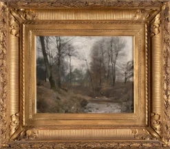 Pierre Pignolat, Fischer am Flussufer, 1890er-1900er, Öl auf Leinwand
