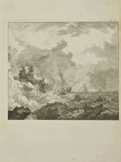 Pierre Quentin Chedel, The Ocean, Radierung, 1755