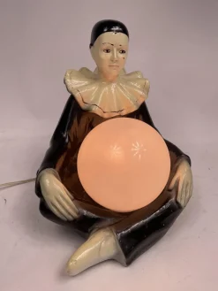 Pierrot Lampe aus Keramik, 1960er