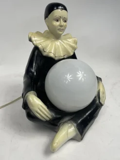 Pierrot Lampe aus Keramik, 1960er