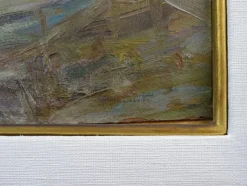 Pietro Fragiacomo, Vela, 1910er, Öl auf Karton, gerahmt