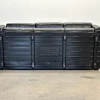 Piumotto Sofa aus schwarzem Leder von Arrigo Arrigoni für Busnelli, 1970er