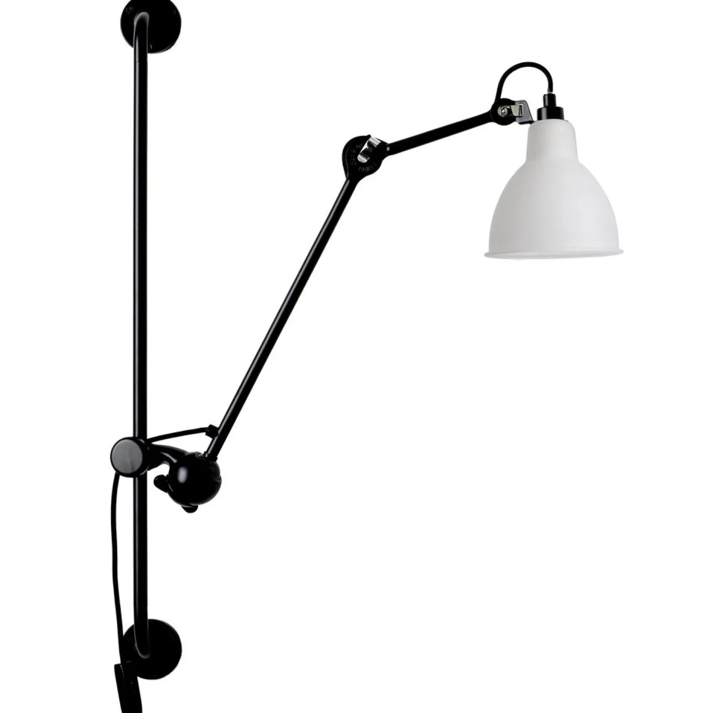 Polycarbonat Lampe Gras N° 210 Wandlampe von Bernard-Albin Gras