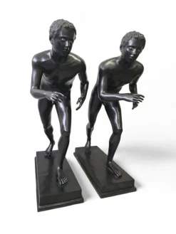 Pompeji Läufer Skulpturen nach dem 1. Jh. v. Chr. Originale, 1990, 2er Set
