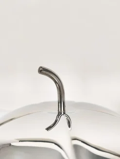 Pop Edelstahl Apple Box Eiskübel im Stil von Sottsass, Italien, 1970er