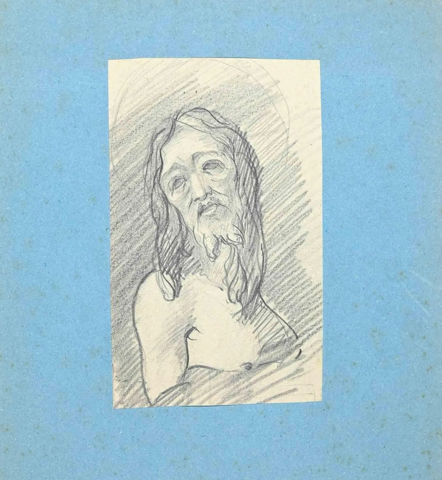 Portrait of Christ, Original Zeichnung, frühes 20. Jh