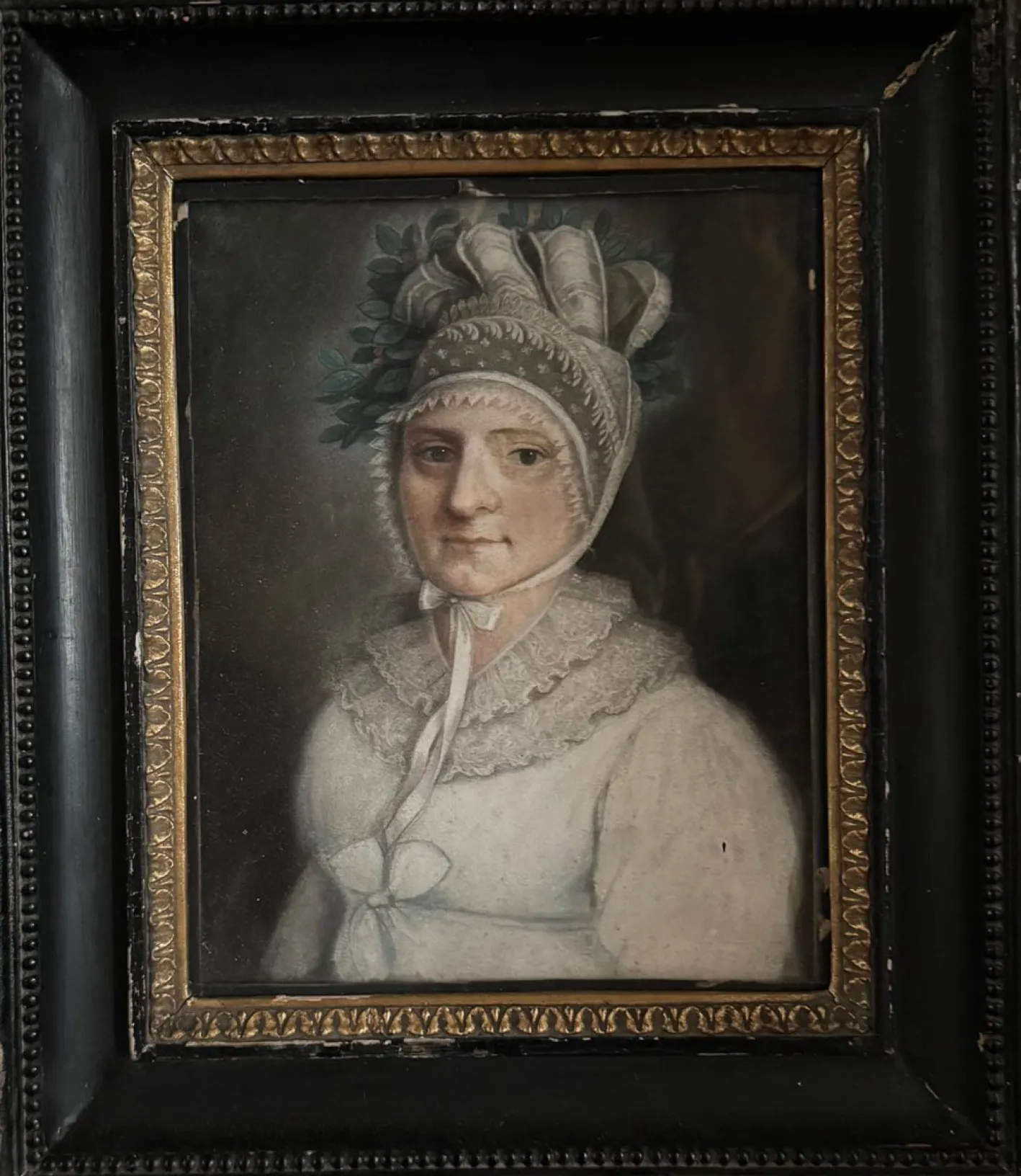 Portraits, 1820-1830, Pastellzeichnungen, gerahmt, 2er Set