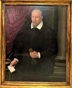 Porträt eines Mitglieds der Florentiner Familie Della Rena, Öl auf Leinwand, Ende 16. Jh.