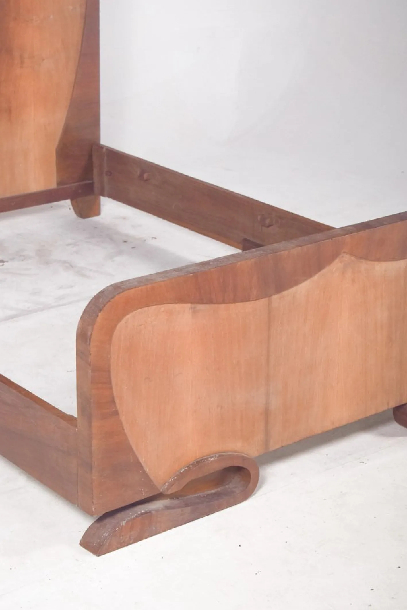 Portugiesisches Art Deco Doppelbett, 1920