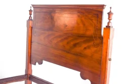 Portugiesisches Vintage Doppelbett aus Palisander, 1890