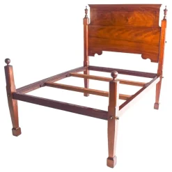 Portugiesisches Vintage Doppelbett aus Palisander, 1890