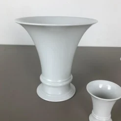 Porzellan Op Art Vase Vase von Fürstenberg Ceramics, 1970er, 3er Set