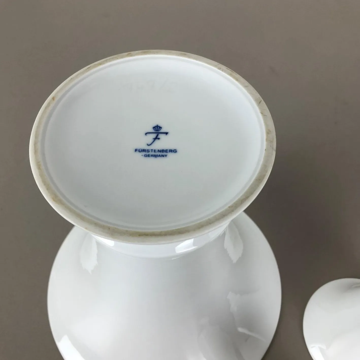 Porzellan Op Art Vase Vase von Fürstenberg Ceramics, 1970er, 3er Set
