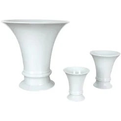 Porzellan Op Art Vase Vase von Fürstenberg Ceramics, 1970er, 3er Set